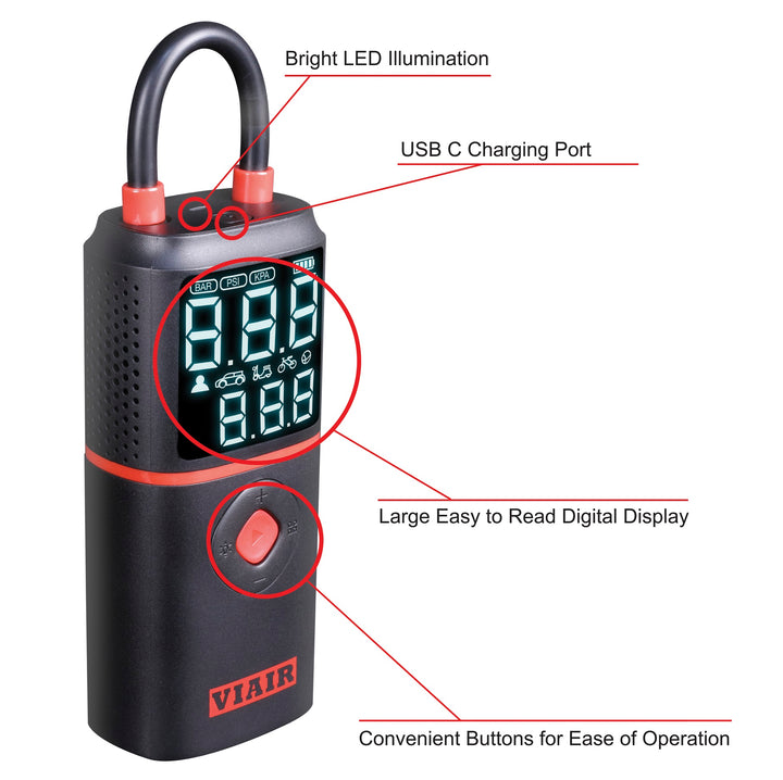 VIAIR Every Vehicle Carry Rechargeable Inflator