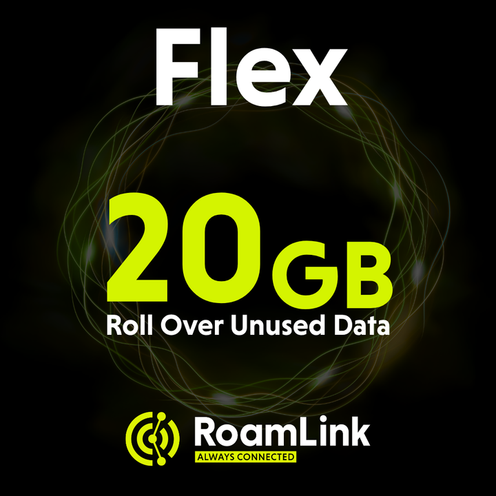 RoamLink Flex - 20GB/mo Multi-Carrier Data Plan