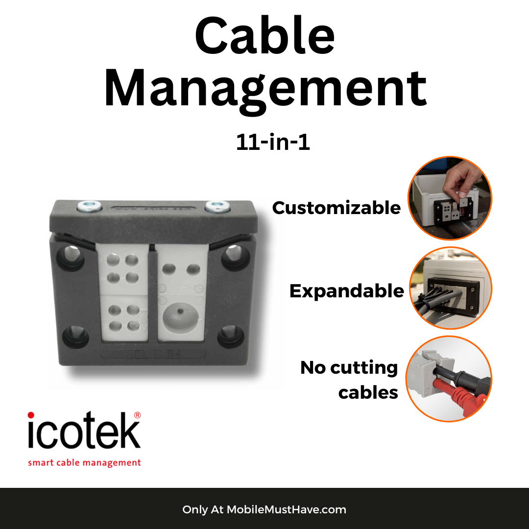 Cable Management System for 11-in-1 Antennas Bundle