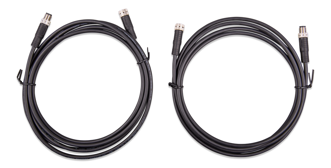 M8 circular connector MaleFemale 3 pole cable 2m (both cables)