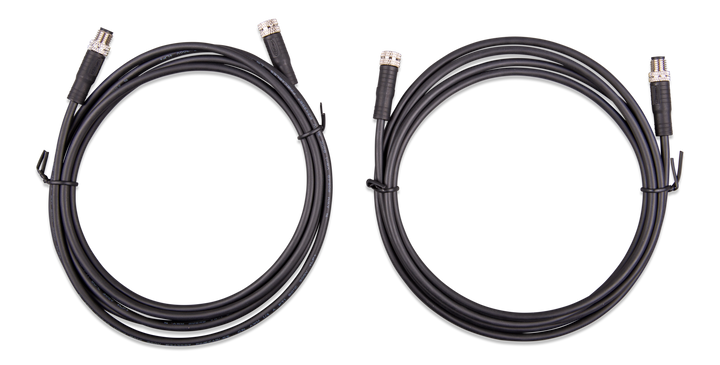 M8 circular connector MaleFemale 3 pole cable 2m (both cables)