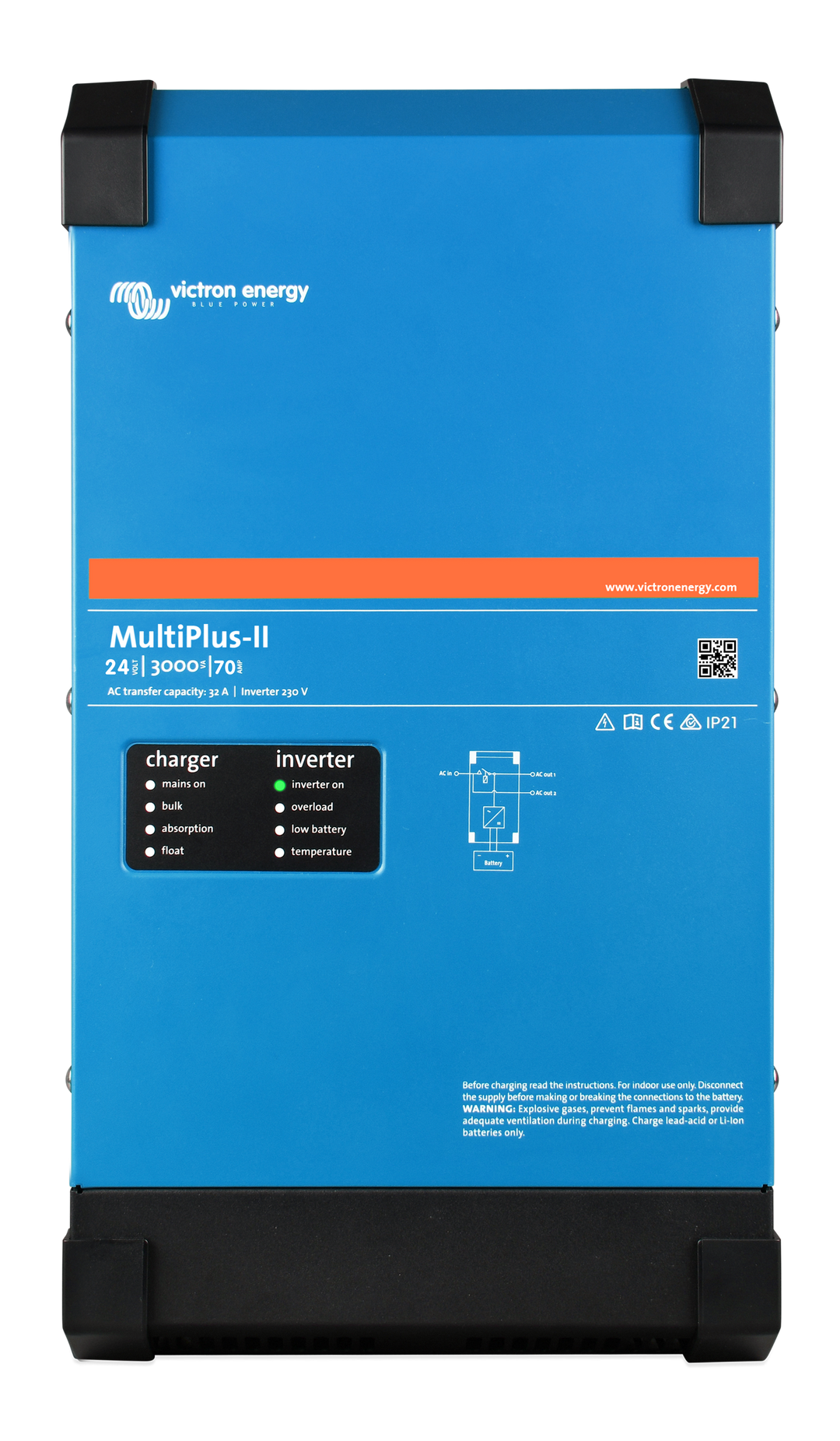MultiPlus-II 24V 3kVA 230V (front)