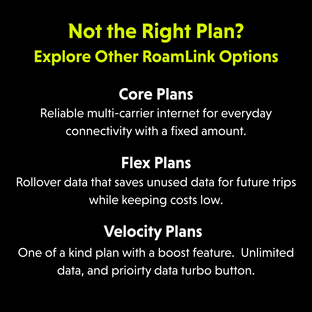RoamLink Flex - 20GB/mo Multi-Carrier Data Plan