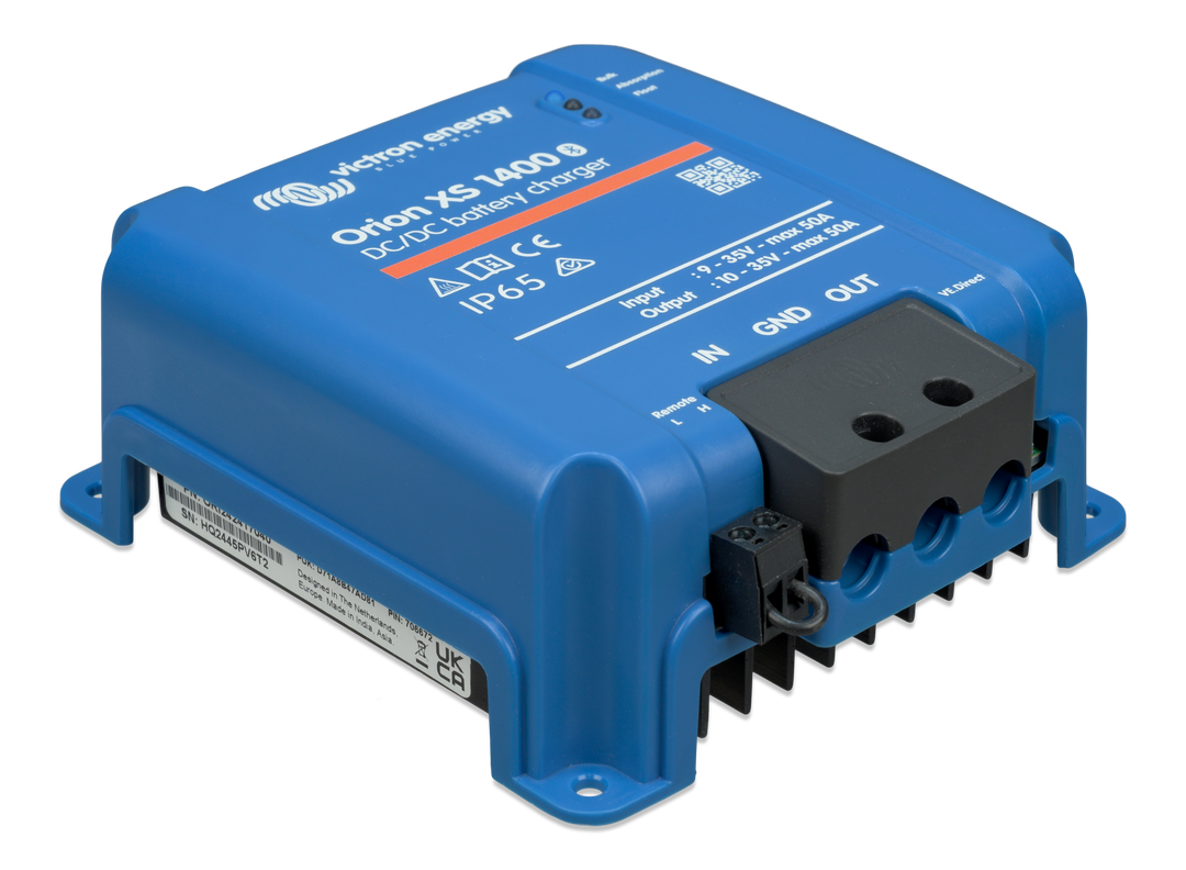 Orion XS 1400 DC-DC battery charger (right) 