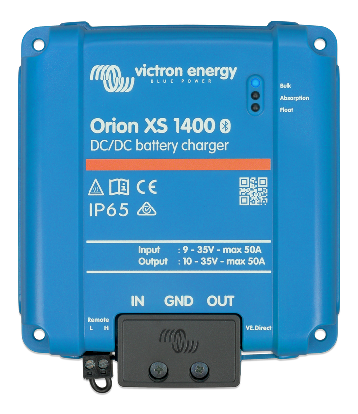 Orion XS 1400 DC-DC battery charger (top) 
