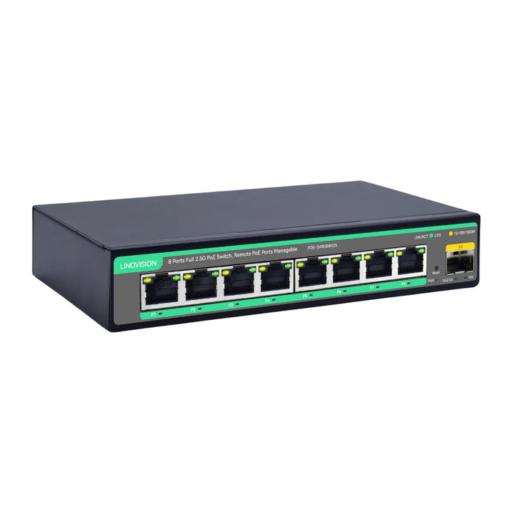 2.5G Cloud-Managed PoE Switch with 10G SFP Uplink and 130W Power Budget