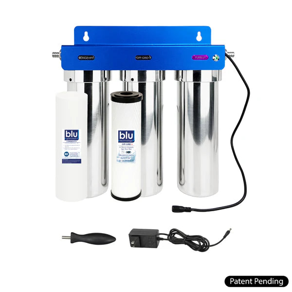 PURBLU TRIO XLT LED UVC 4-Stage RV Water Filtration & Purification System