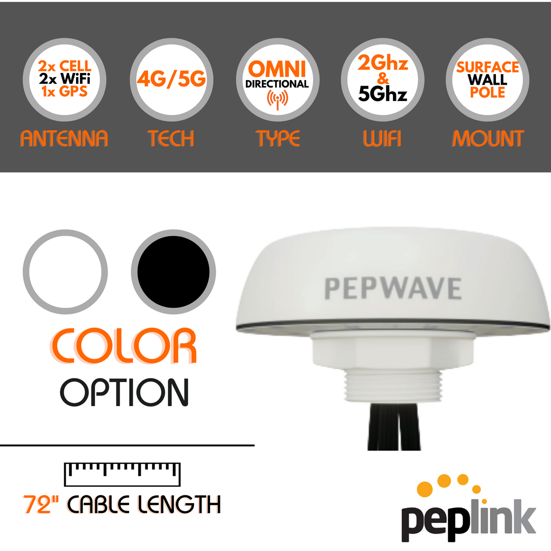 Peplink Mobility 22G 5-in-1 Antenna (Certified Pre-Owned)