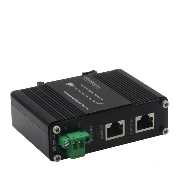 PoE injector with 12-48V DC input | 90W | Rugged Enclosure