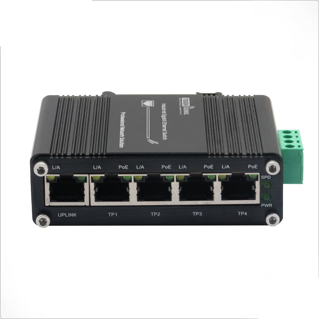 5-Port Industrial Gigabit POE Network Switch for Mobile Installation