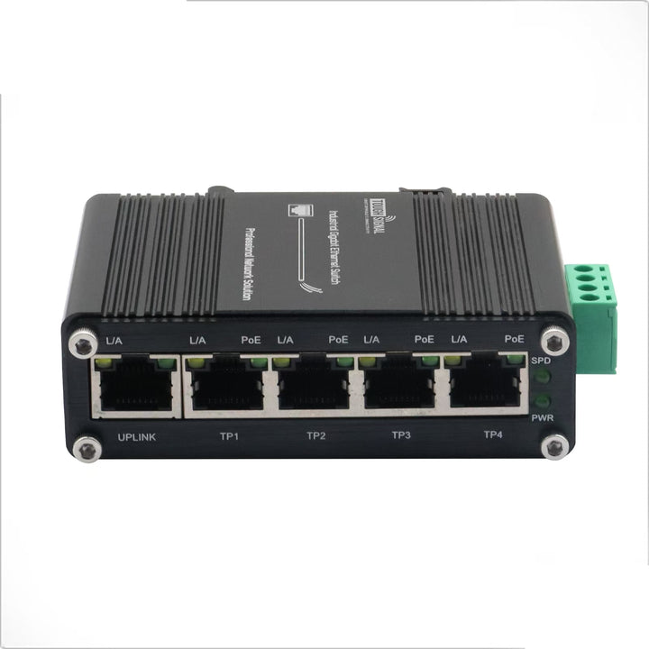 5-Port Industrial Gigabit POE Network Switch for Mobile Installation