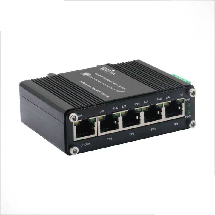 5-Port Industrial Gigabit POE Network Switch for Mobile Installation