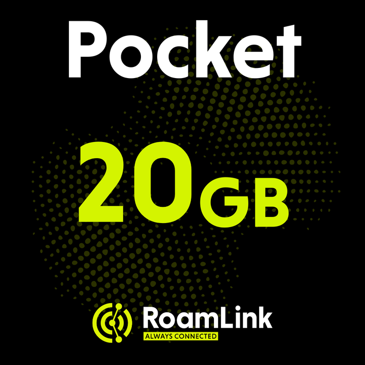 RoamLink Pocket 20 - Multi-Carrier Backup Data Plan for your Smart Phone