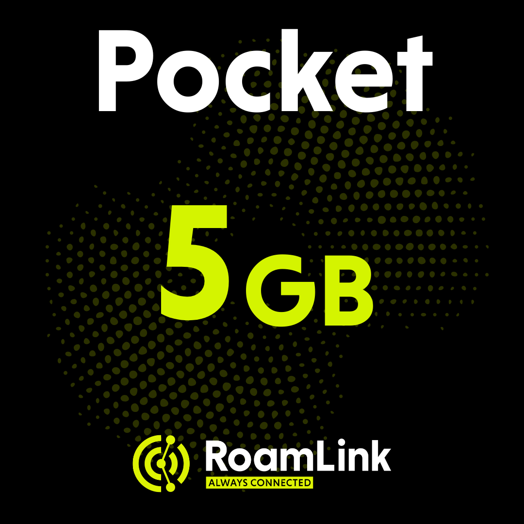 RoamLink Pocket 5 - Multi-Carrier Backup Data Plan for your Smart Phone