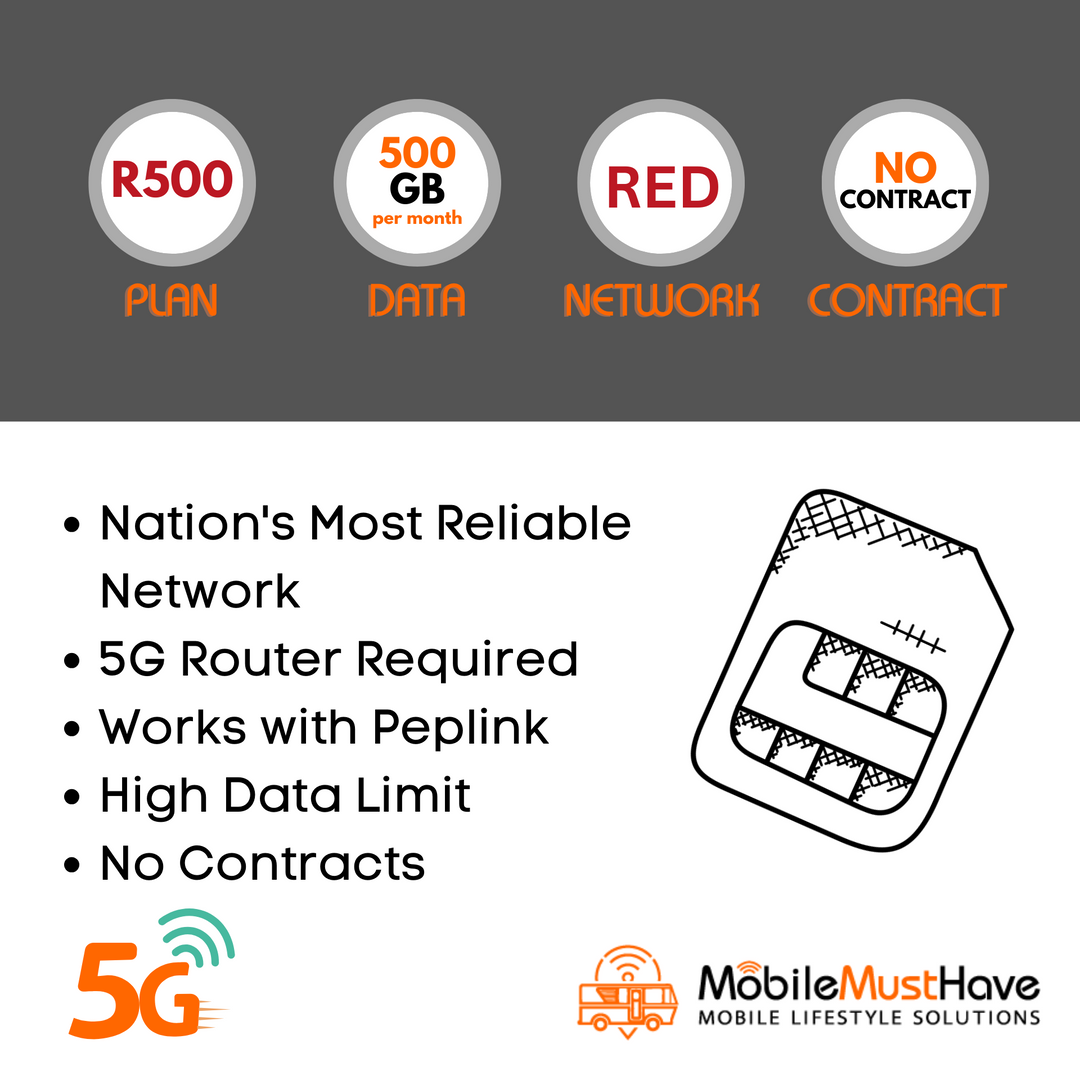 R500 - 500GB/mo - Cellular Data Plan