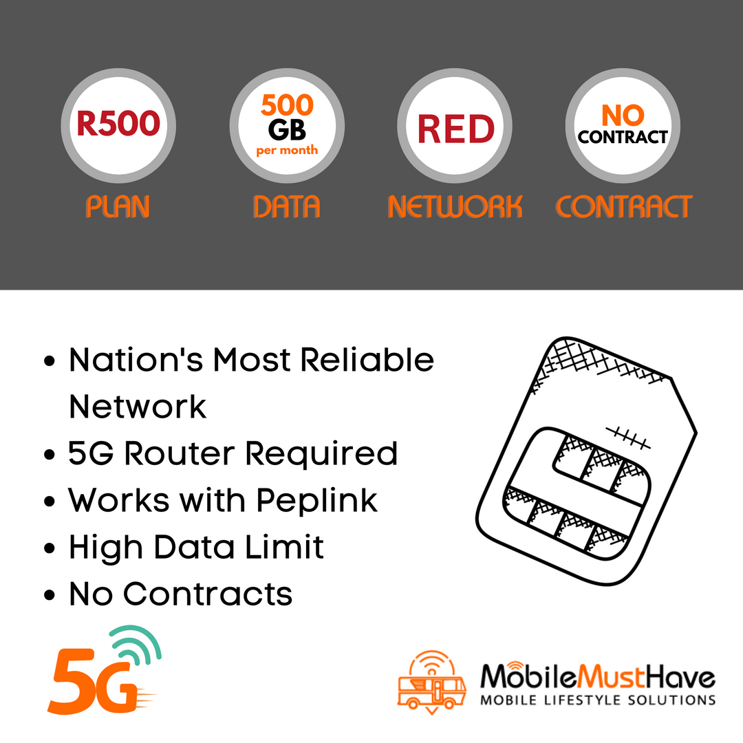 R500 - 500GB/mo - Cellular Data Plan – MobileMustHave.com