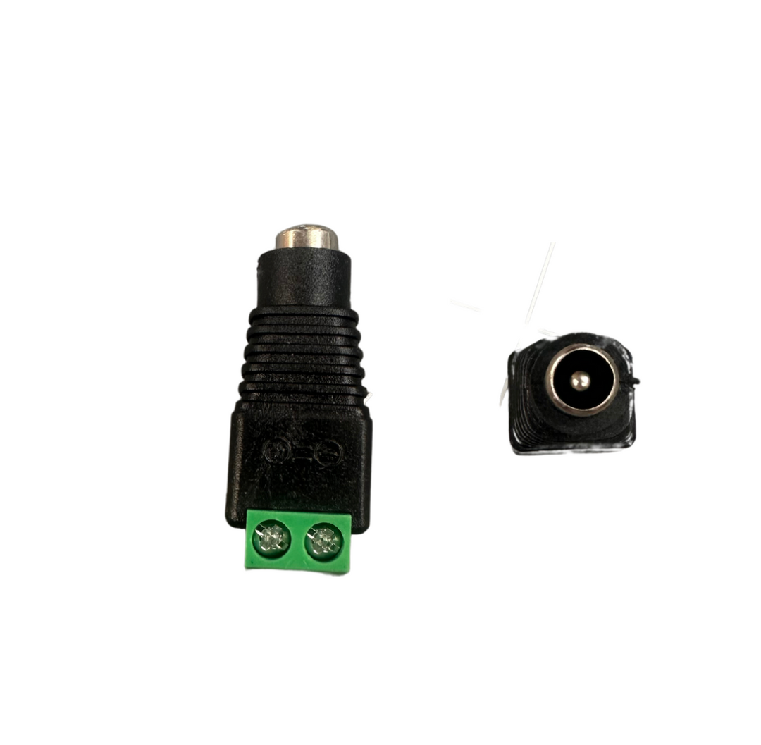 Bare Wire to 12v 2.1mm DC Female Connector