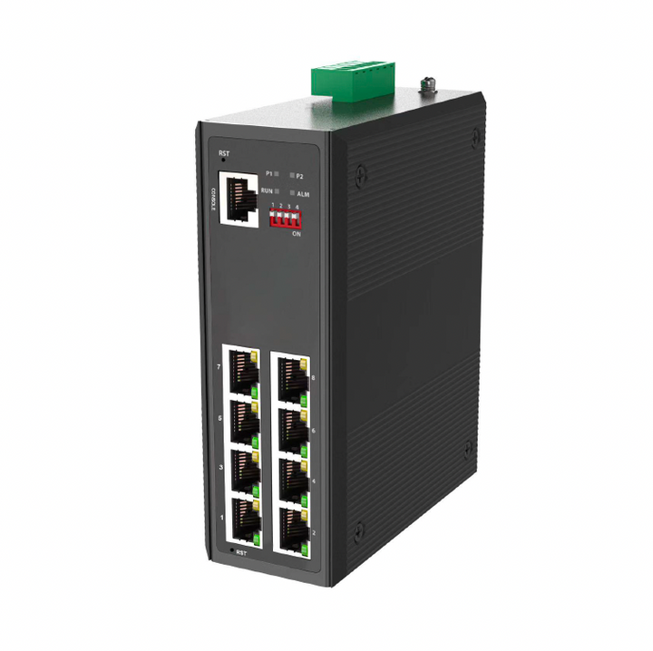 ToughSignal Managed Industrial 8-Port Gigabit PoE++ Switch (90W Ports)