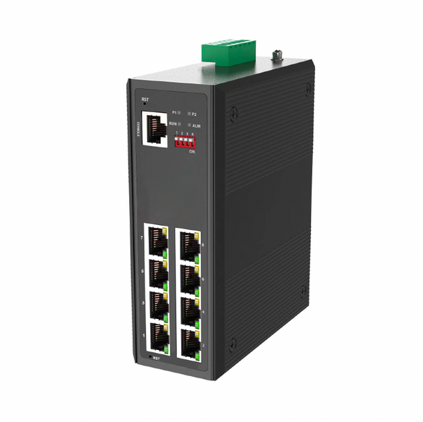 ToughSignal Managed Industrial 8-Port Gigabit PoE++ Switch (90W
