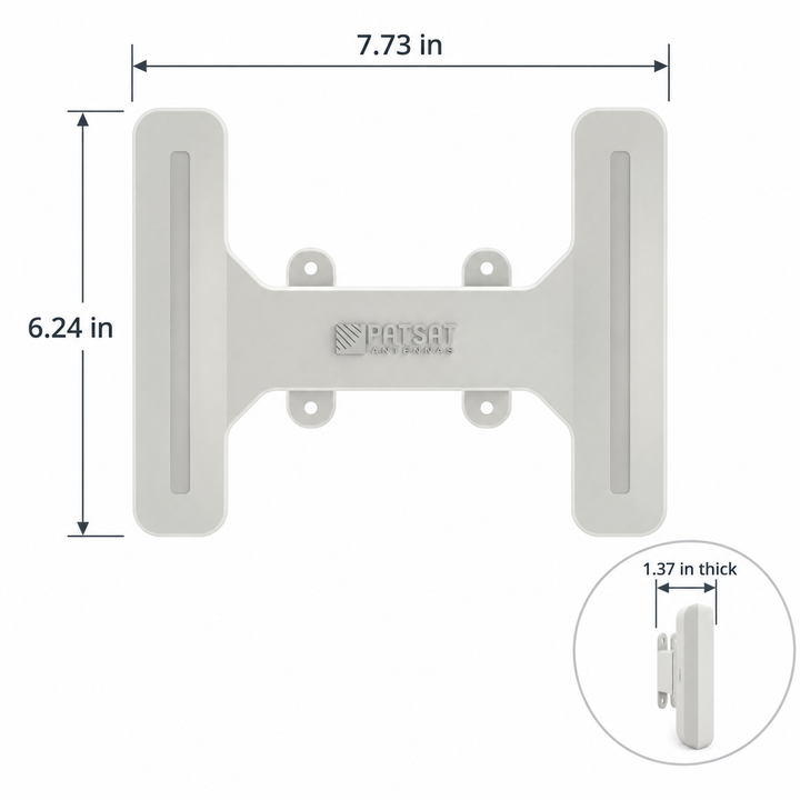 Parsec Albatross 2x2 MIMO 5G Antenna with SMA, TS-9 & Suction Mount