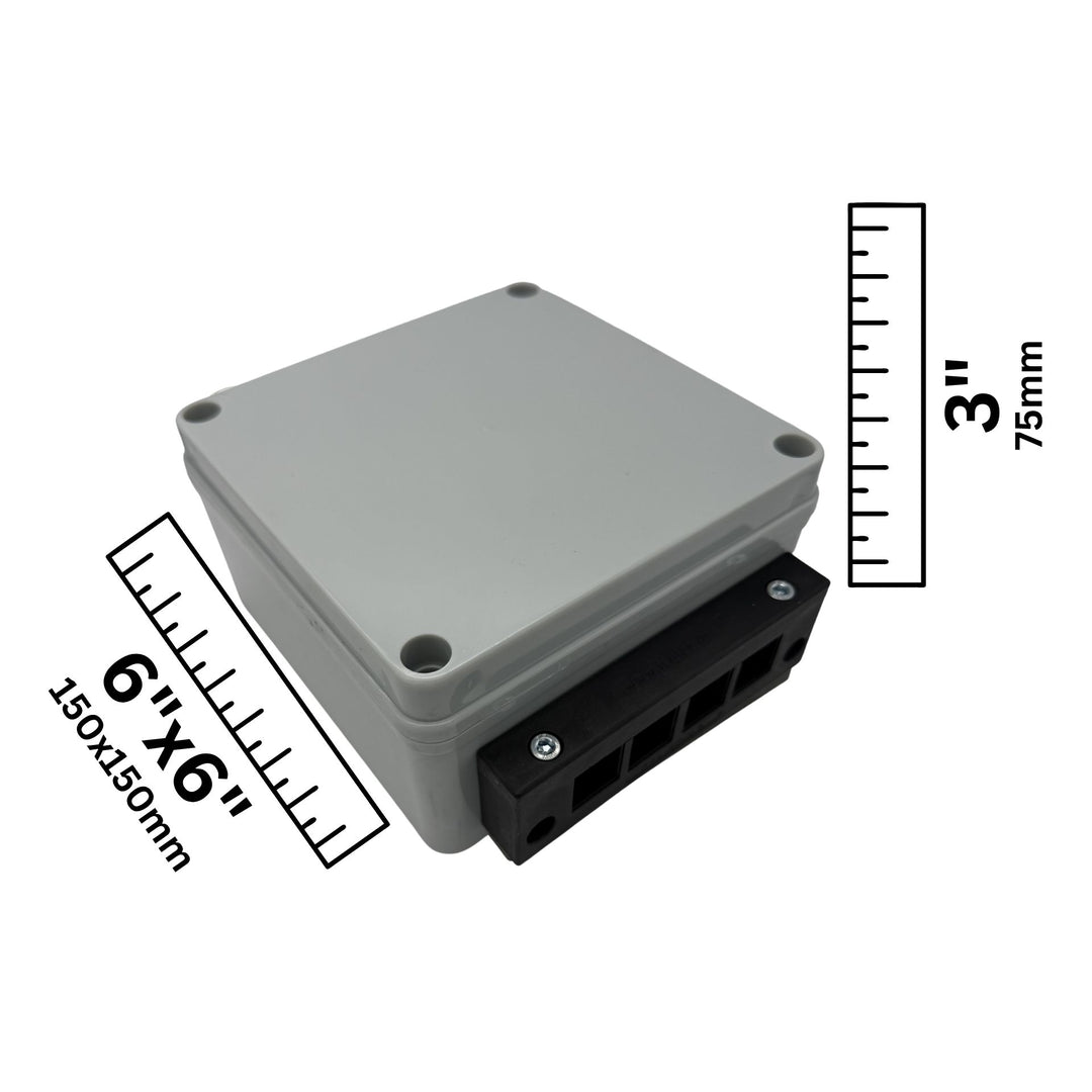Mid Size Cable Entry Roof Box For Cellular, WiFi, Starlink, Solar for up to 16 Cables