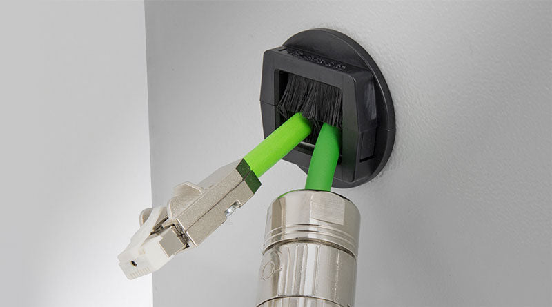 Round Split Frame Interior Cable Entry Brush Frame - 32mm