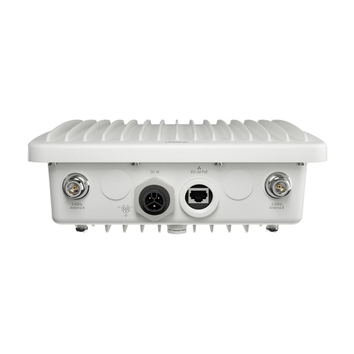 AP Pro AX HW3 port face: DC IN, 802.3at PoE Ethernet, 2.4GHz antenna connectors A and B