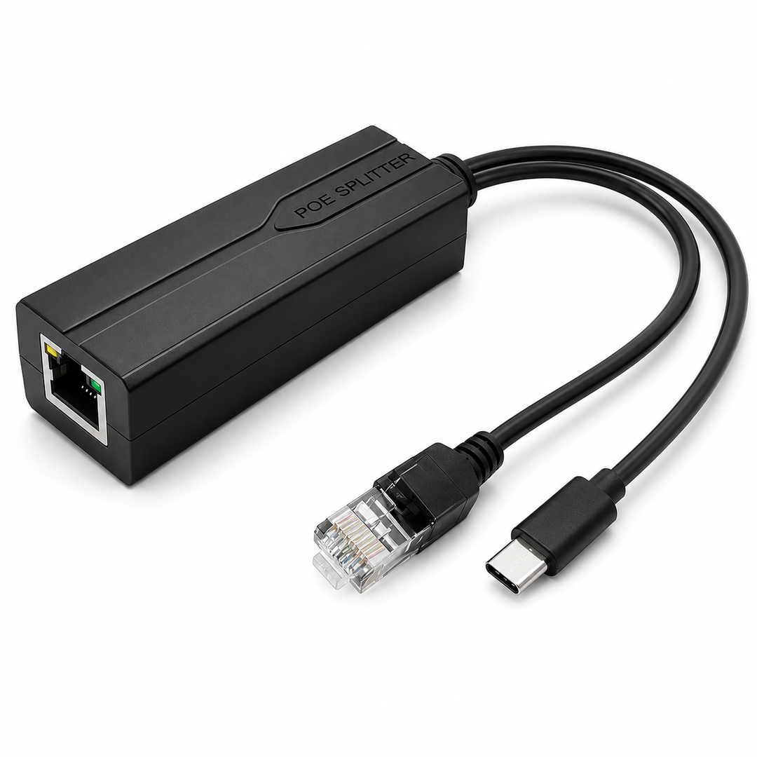 Gigabit USB-C PoE Splitter – 5V 2.4A, 12W
