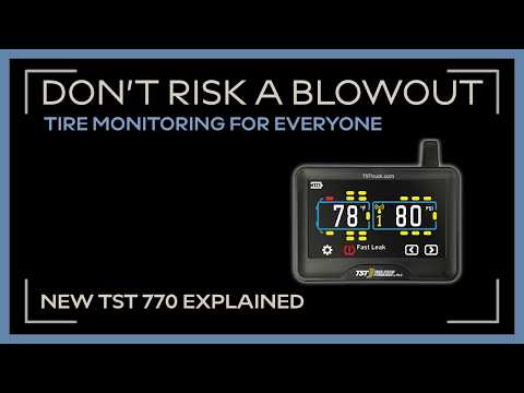 TST 770 Series Color Touch Screen TPMS Display