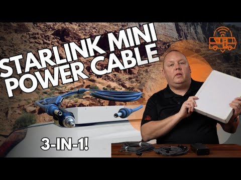 Starlink Mini 3-in-1 Water Resistant Power Cable for Ultimate Portability (5 Meter)