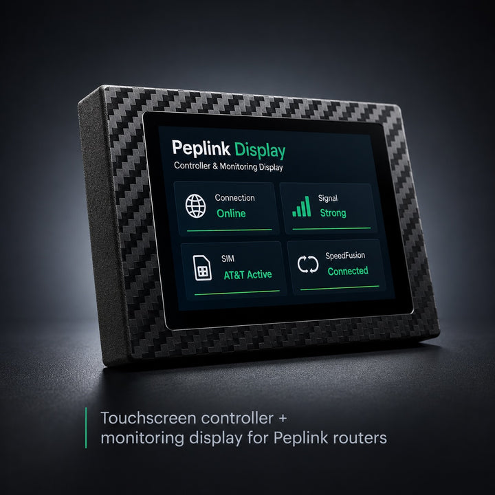 ToughDisplay™ 2.8” Touchscreen Controller & Monitoring Display for Peplink Routers