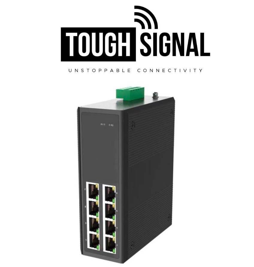 8-Port Gigabit POE Network Switch for Mobile Installations (DC12V-48V Input)