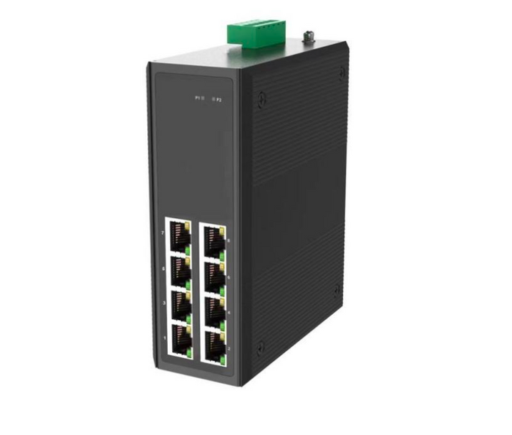 8-Port Gigabit POE Network Switch for Mobile Installations (DC12V-48V Input)