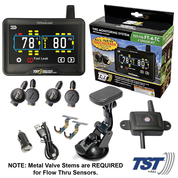 TST 770 Series Flow Thru Sensor TPMS System with Color Touch Display and Repeater