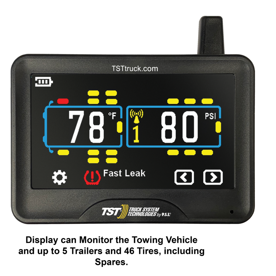 TST 770 Series 4 RV Cap Sensor TPMS System Color Touch Screen Display and Repeater