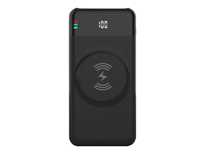 Portable USB Power Pack, 10,000ma, Wireless Charging, USB-A, USB-C, 18 Watt Max Output