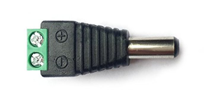 Bare Wire to 12v 2.1mm DC Male Connector