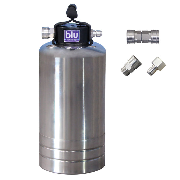 Blu Tech Elite Portable Water Softener, 16,000 Grain, Stainless Steel