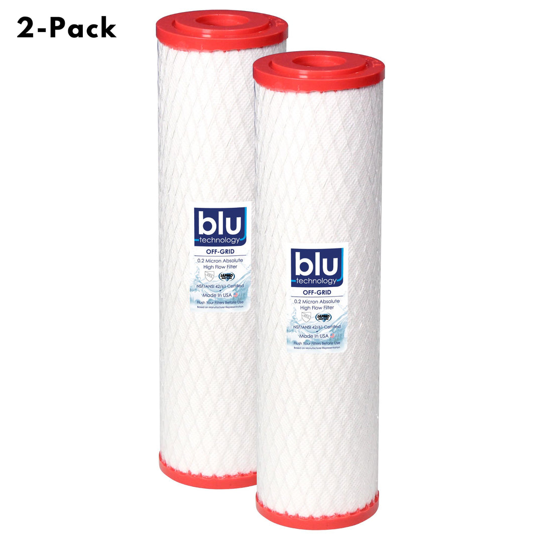 Blu Tech 10" Off Grid Replacement Filters (2 Pack)