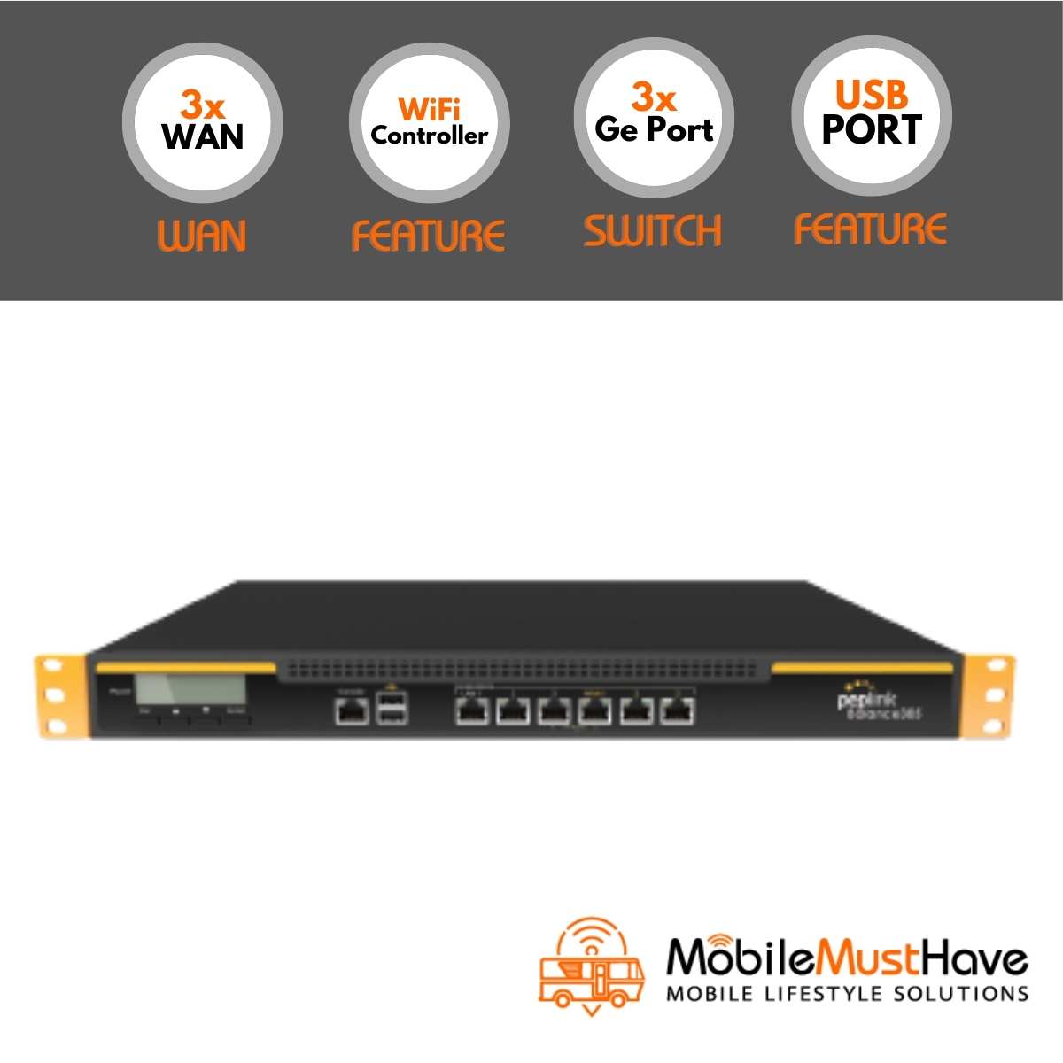 Routeur Entreprise BPL-305 Routeur Multi-WAN Peplink Balance 305 BPL-305 - Équilibreur De Charge VPN Entreprise - Occasion Routeur Vpn