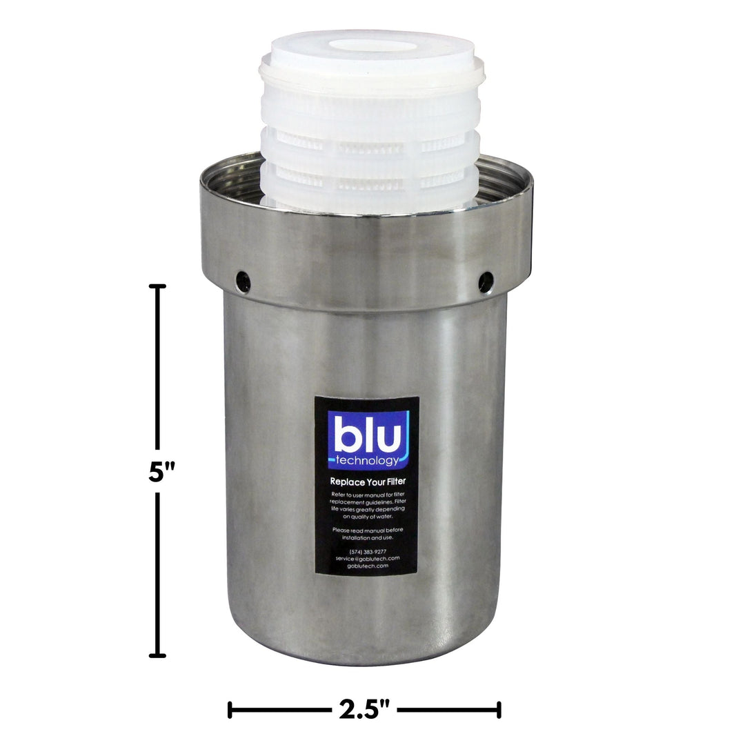 Blu Tech Solo 1-Stage Fixed Mounted Water Filtration System, Steel ...