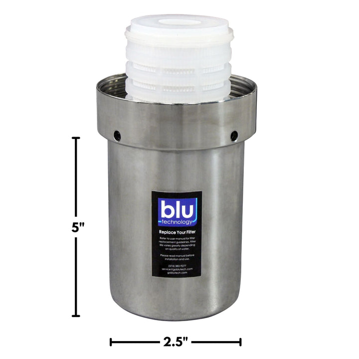 Blu Tech Solo 1-Stage Fixed Mounted Water Filtration System, Steel