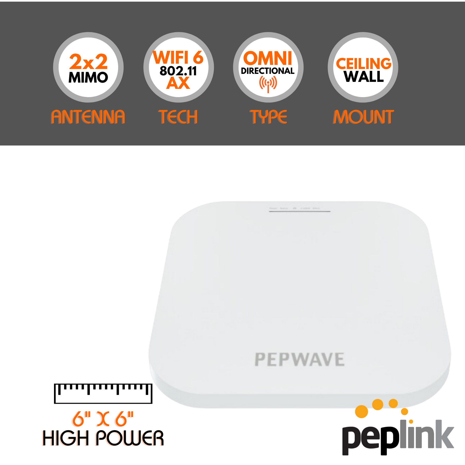 Peplink AP One AX Lite WiFi 6 Access Point –