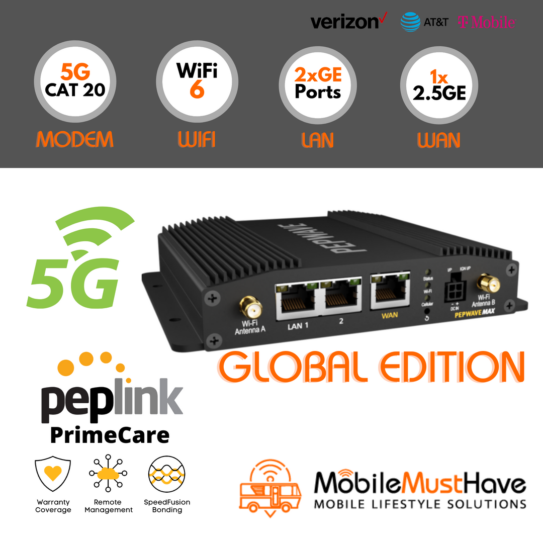 Peplink MAX BR1 Pro 5G Mobile Router (Global)