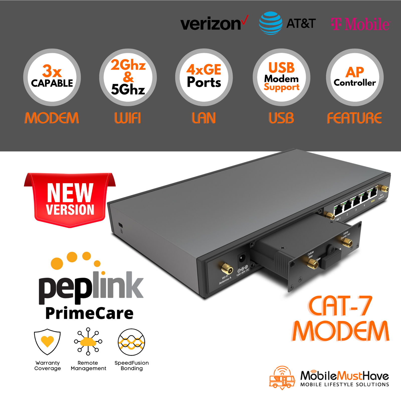 Peplink Balance 20x Expandable Mobile Router