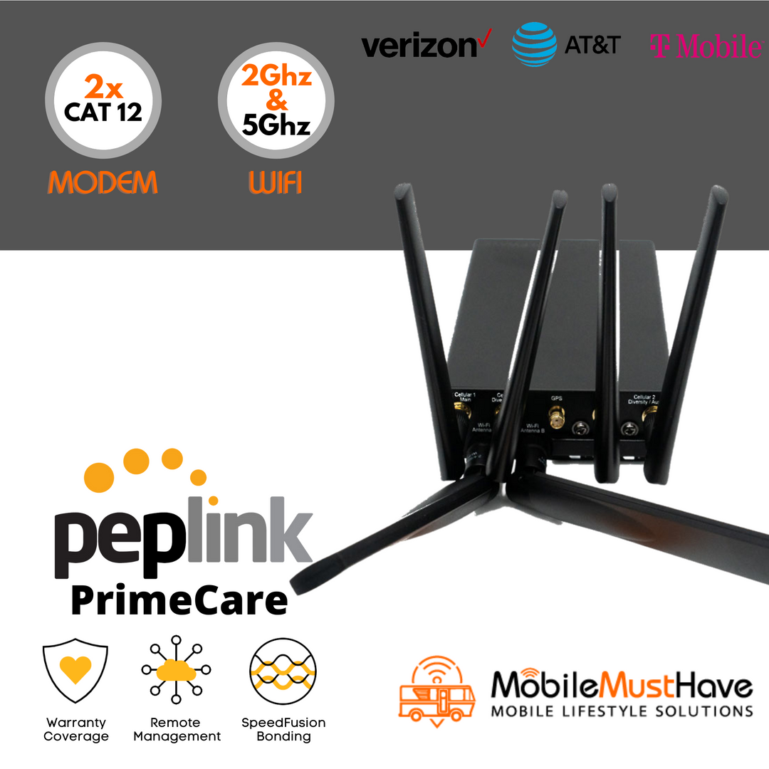Peplink MAX Transit DUO "PrimeCare Edition" Dual CAT-12 LTEA Router (Certified Pre-Owned)