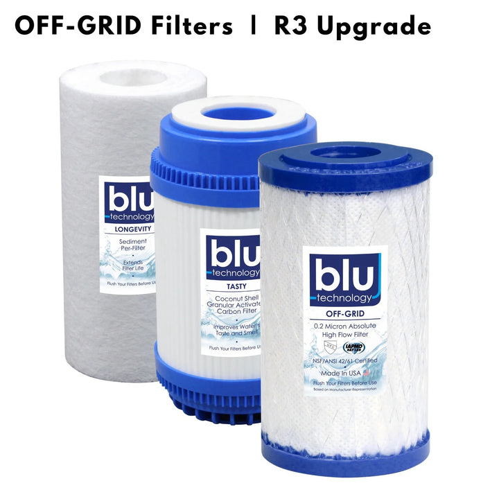 Blu Tech 3-Stage Off Grid Filter Replacement Pack