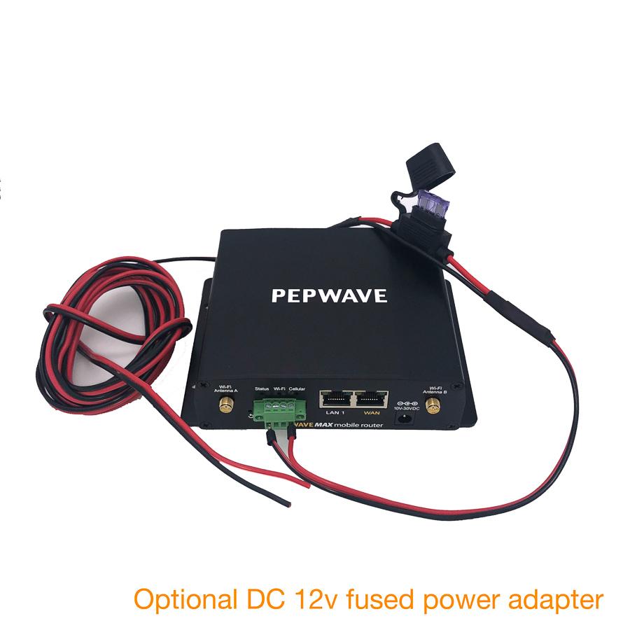 Fused Direct Wire DC Power Cable for 12-48v DC with Ferrule Connectors