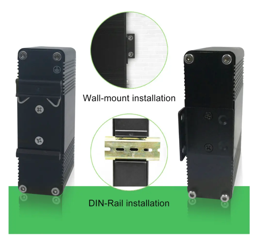 5-Port Gigabit POE Network Switch for Mobile Installations (DC12V-48V –