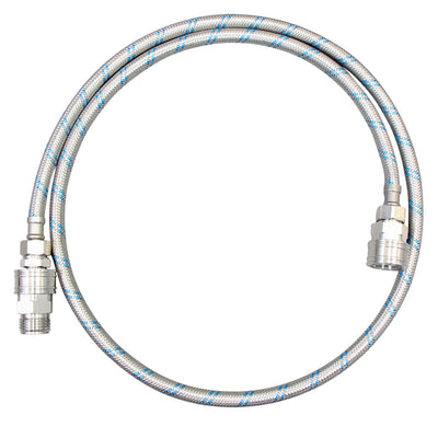 Blu Tech 5' RV Water Hose – Stainless Steel Quick Connect for Filter-to-RV Connection